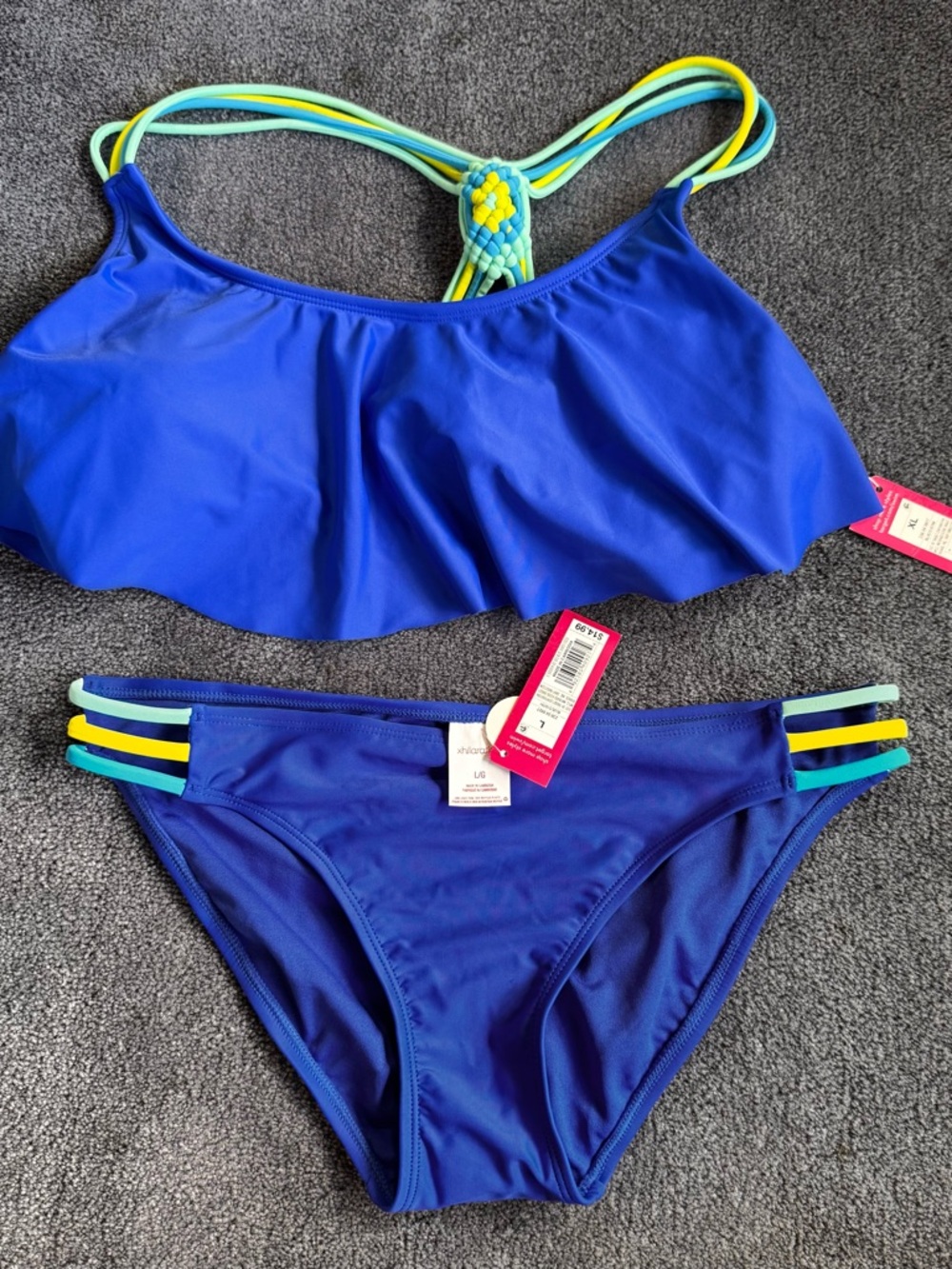 Xhilaration Royal Blue Two-Piece Swim Set